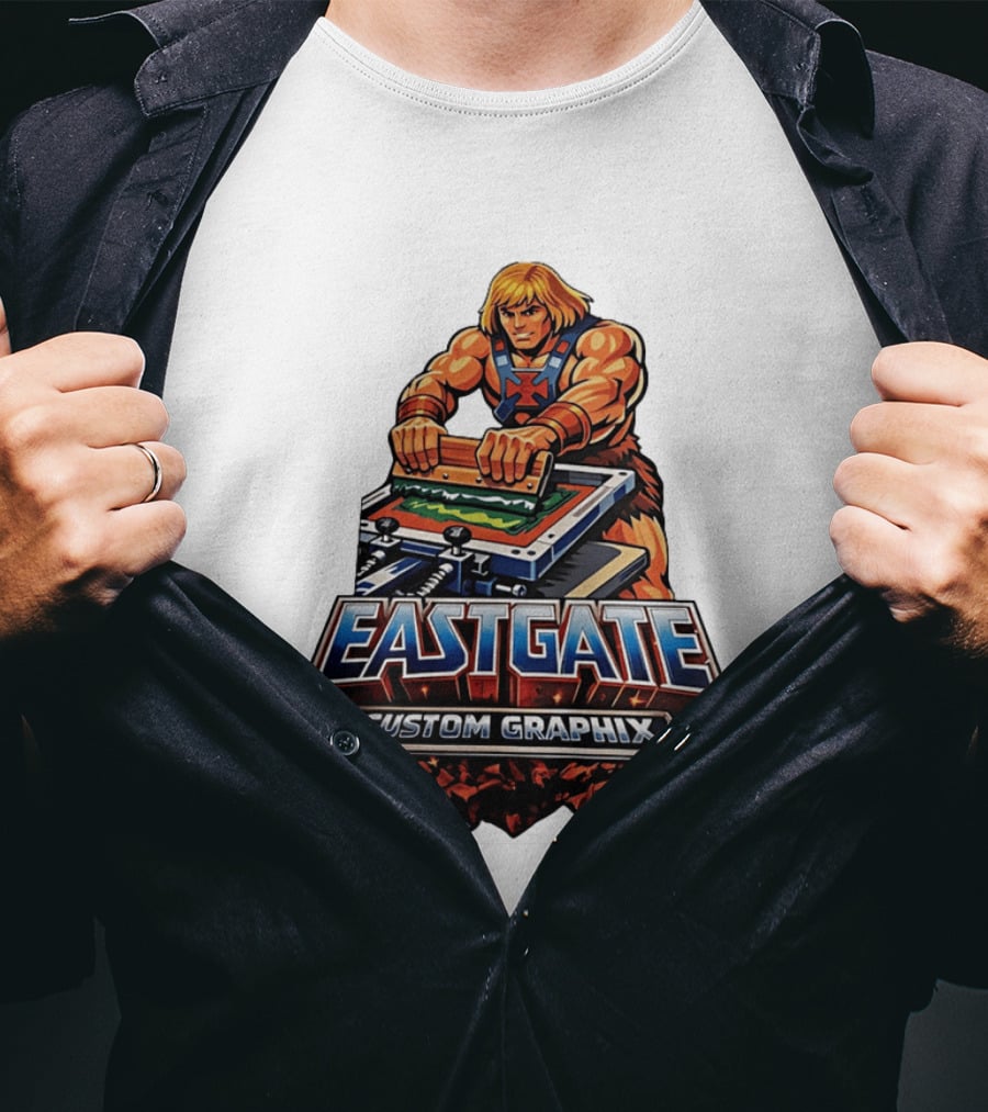Eastgate Custom Graphix He Man Screen Printing T-Shirt