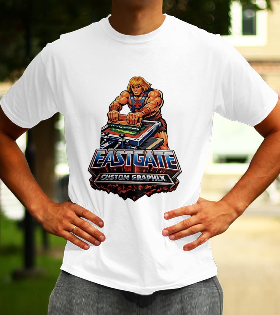 Eastgate Custom Graphix He Man Screen Printing T-Shirt