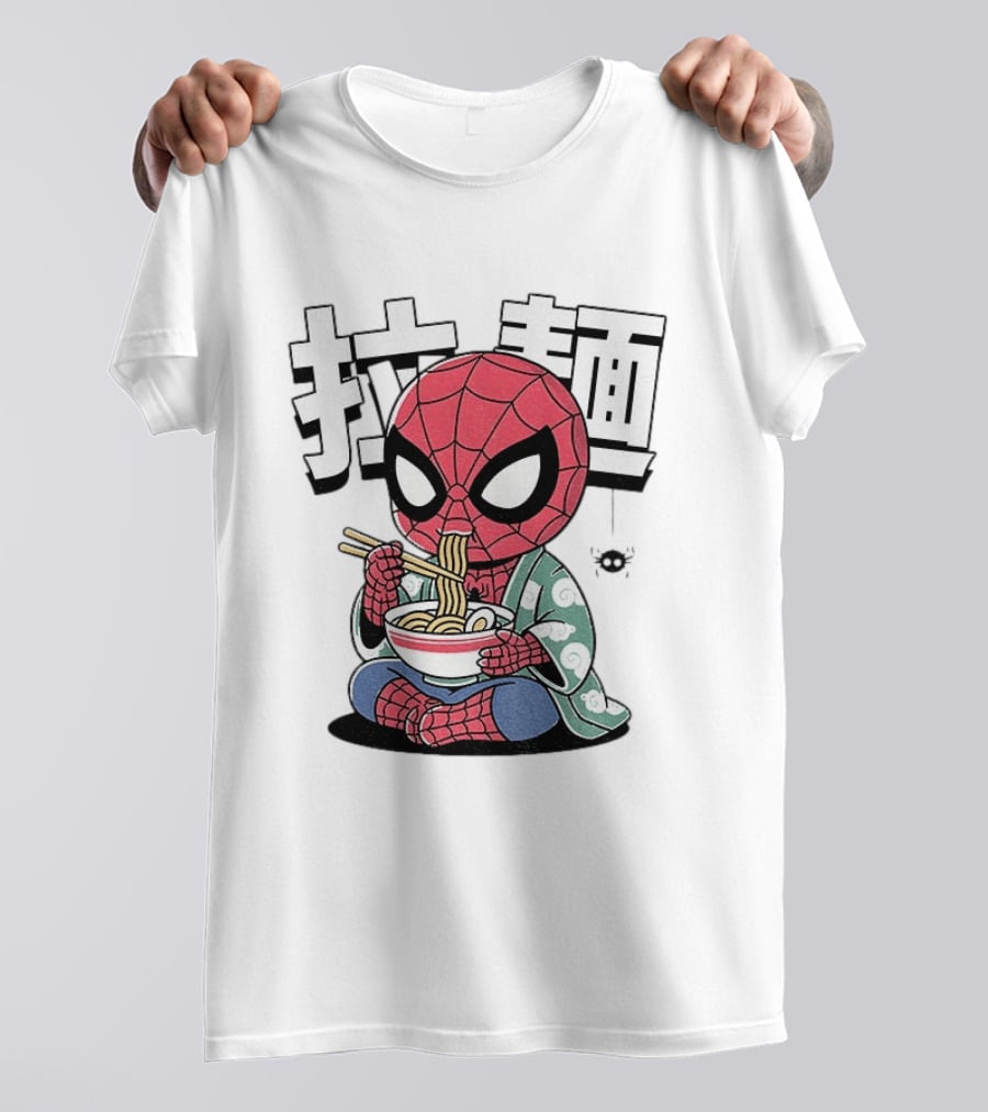 Spider Man Ramen Noodles Kanji Spideramen T-Shirt