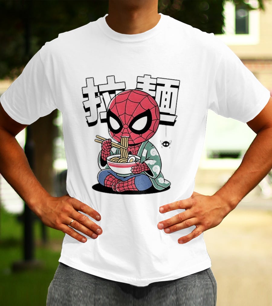 Spider Man Ramen Noodles Kanji Spideramen T-Shirt