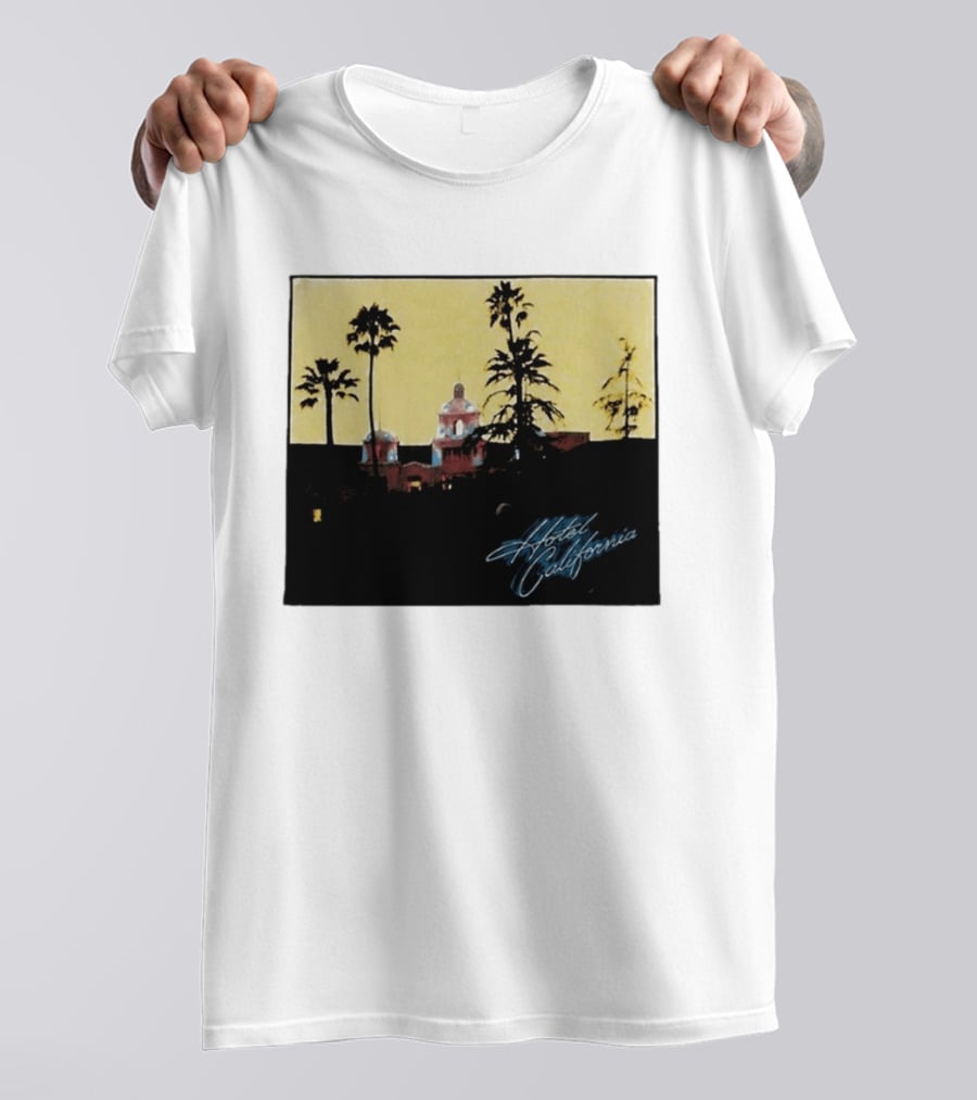 Hotel California Resort Scene 90s Eagles Justin Bieber 1995 T-Shirt