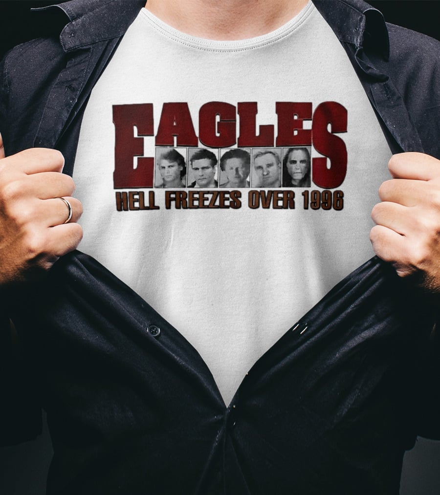 Eagles Hell Freezes Over 1996 Tour Vintage Retro Justin Bieber T-Shirt