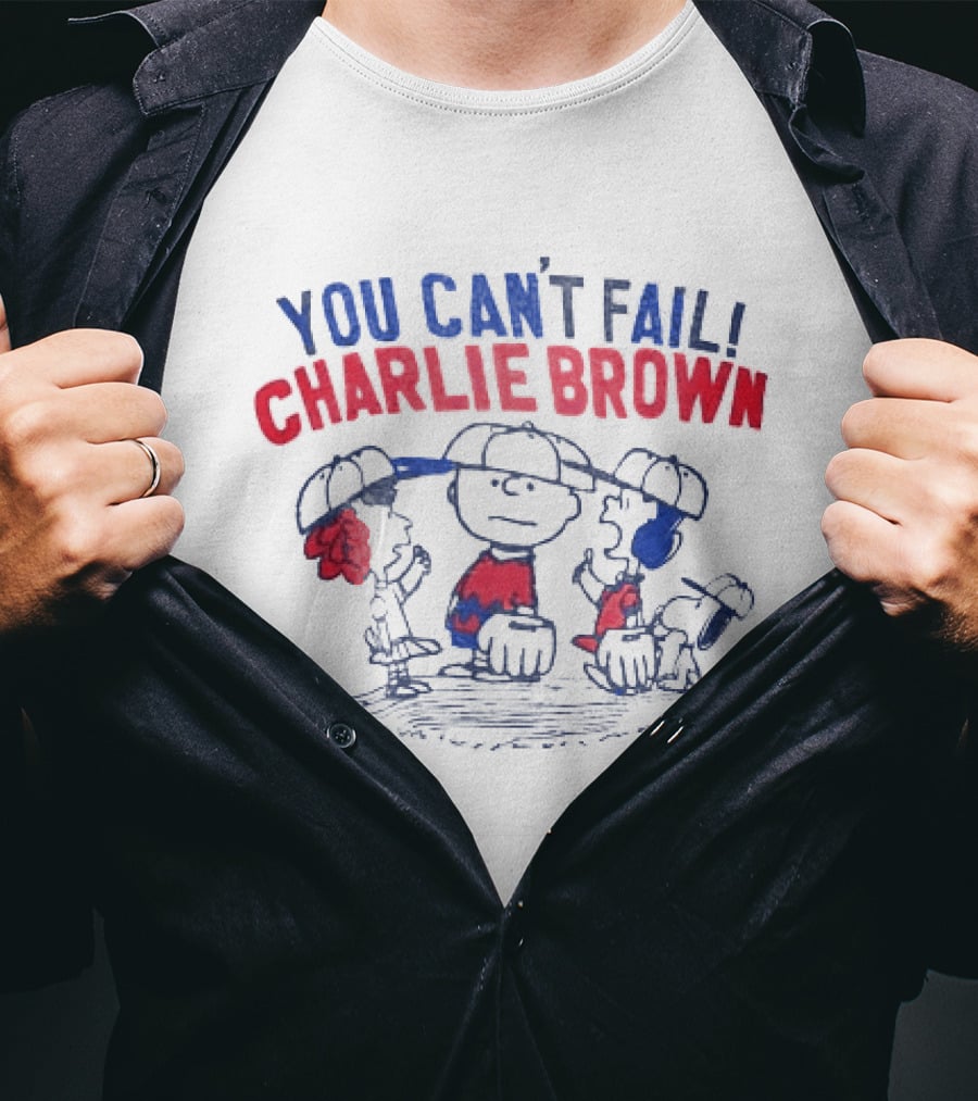 You Can't Fail Charlie Brown Peanuts Comic Classic Characters T-Shirt