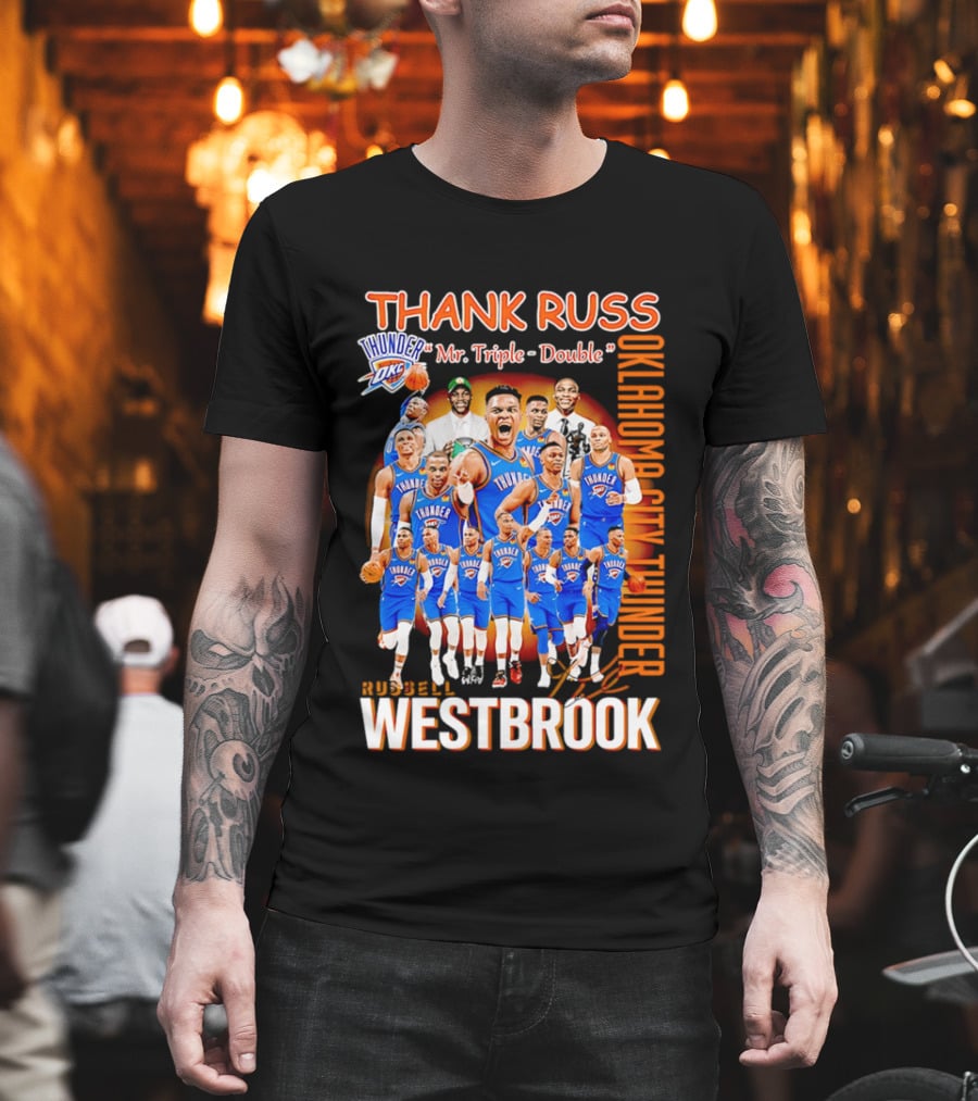 Thank Russ Mr Triple Double Oklahoma City Thunder Russell Westbrook T-Shirt