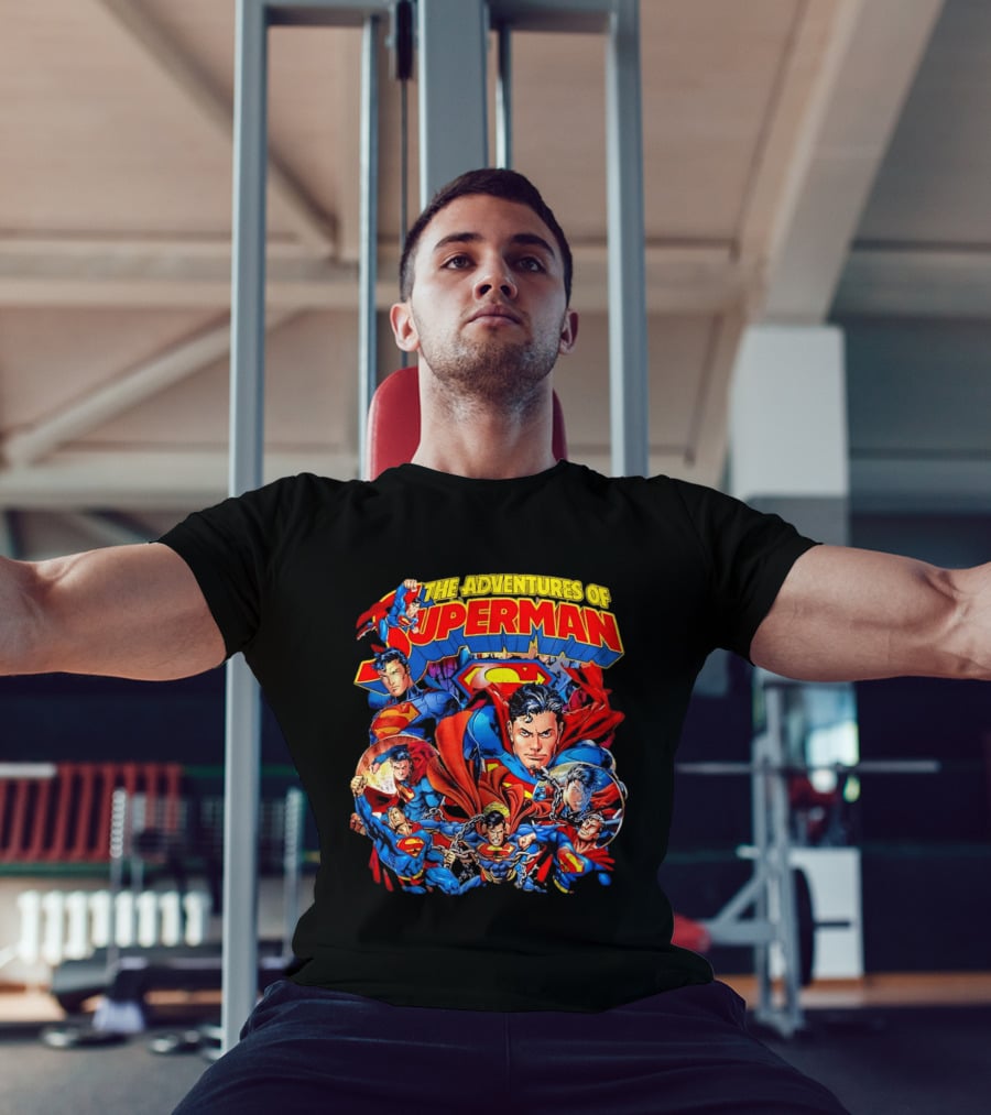 The Adventures Of Superman Iconic 2026 Comic Collage T-Shirt