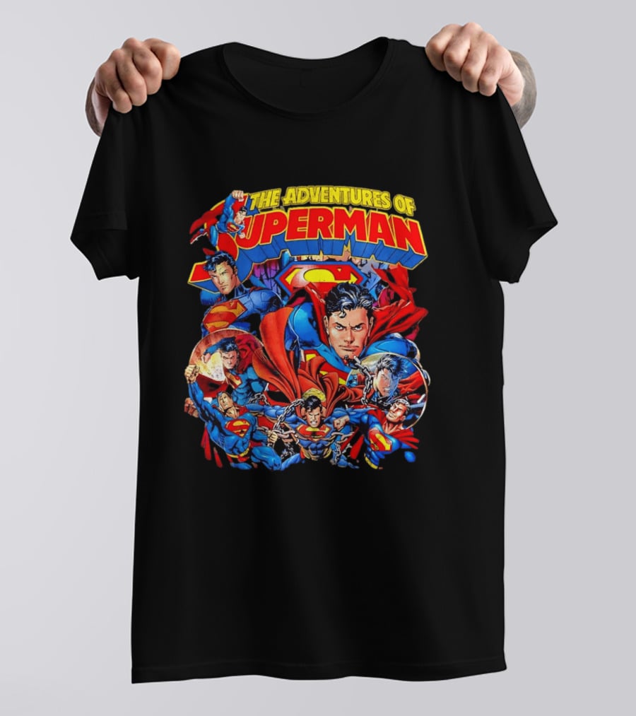 The Adventures Of Superman Iconic 2026 Comic Collage T-Shirt