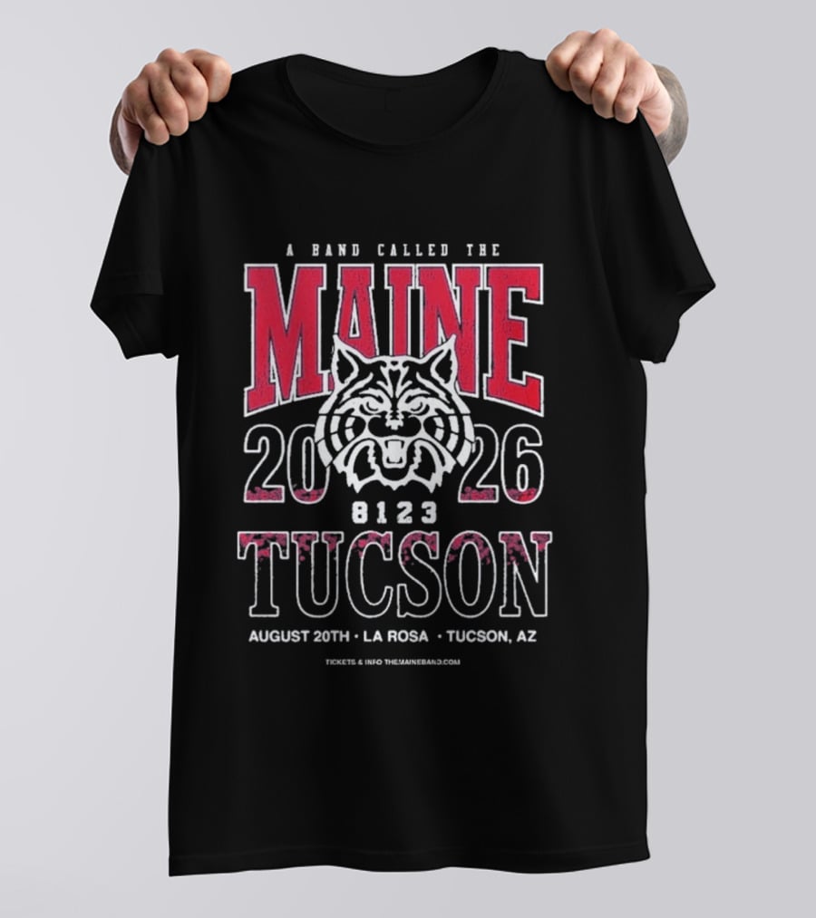 A Band Called The Maine 2026 Tucson AZ August 20th La Rosa Event T-Shirt