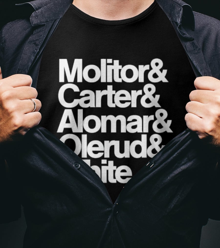 Toronto Blue Jays Molitor Carter Alomar Olerud White Team Legends T-Shirt