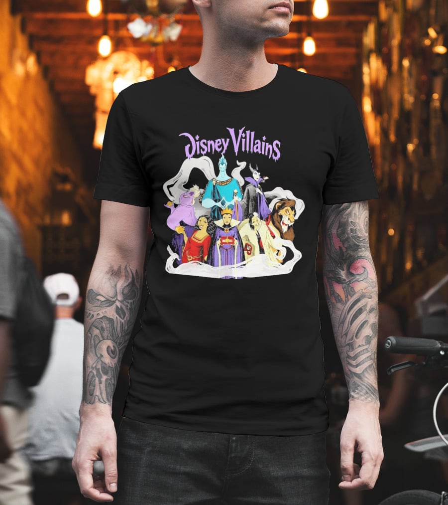 Disney Villains Halloween Squad Maleficent Hades Ursula Scar Evil Queen Cruella De Vil T-Shirt