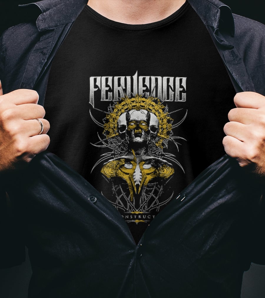 Fervence Constructs Skull And Halo T-Shirt