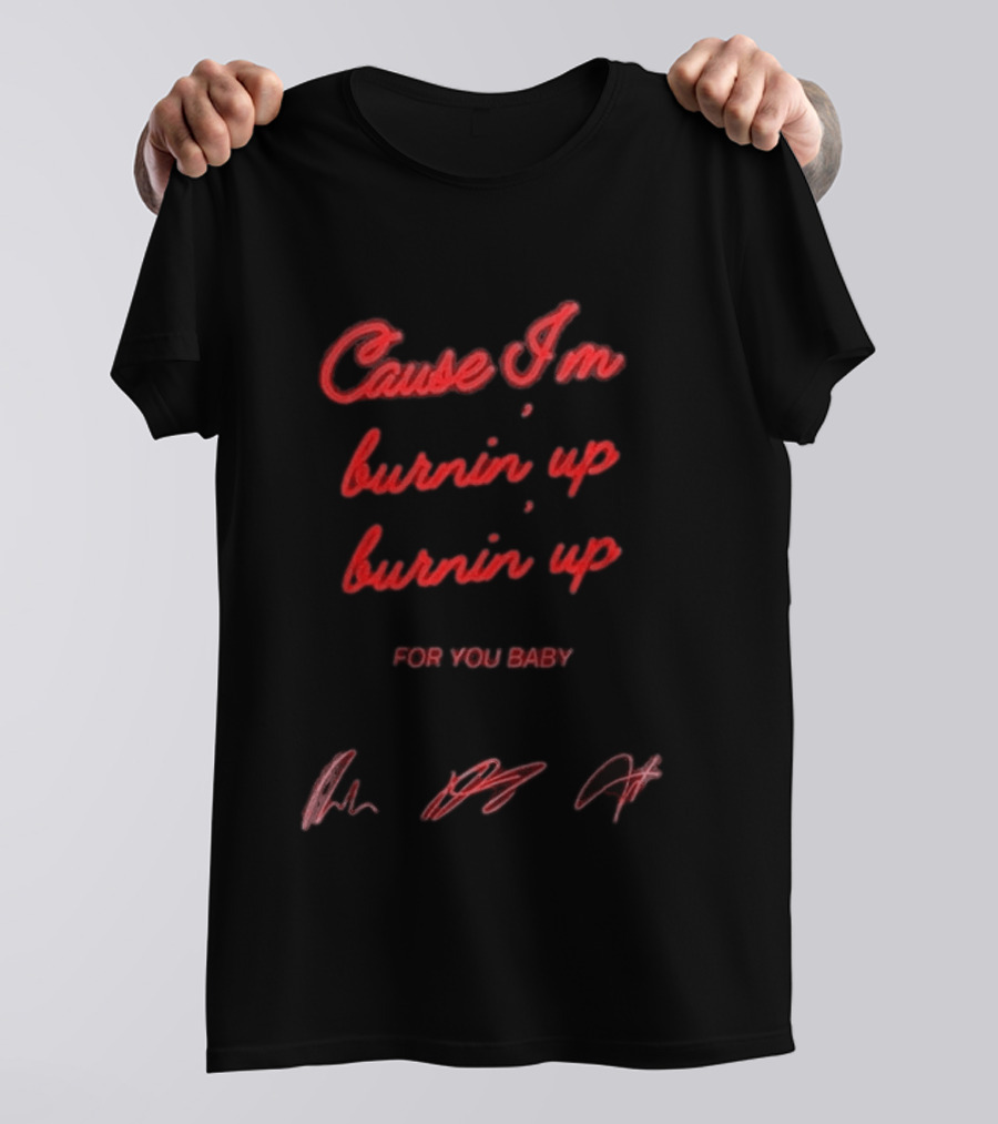 Jonas Brothers Cause I'm Burnin' Up For You Baby Tour 2026 T-Shirt