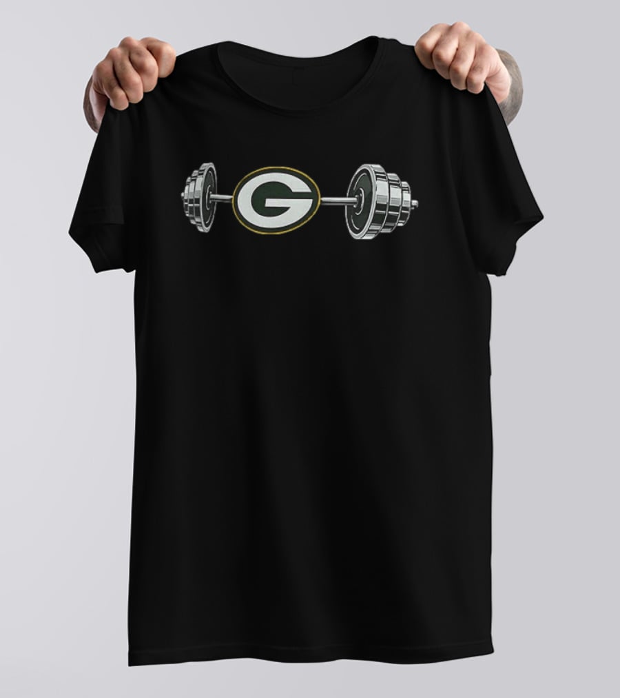 Green Bay Packers 2026 Barbell Strength Training Fitness Fan Gear T-Shirt