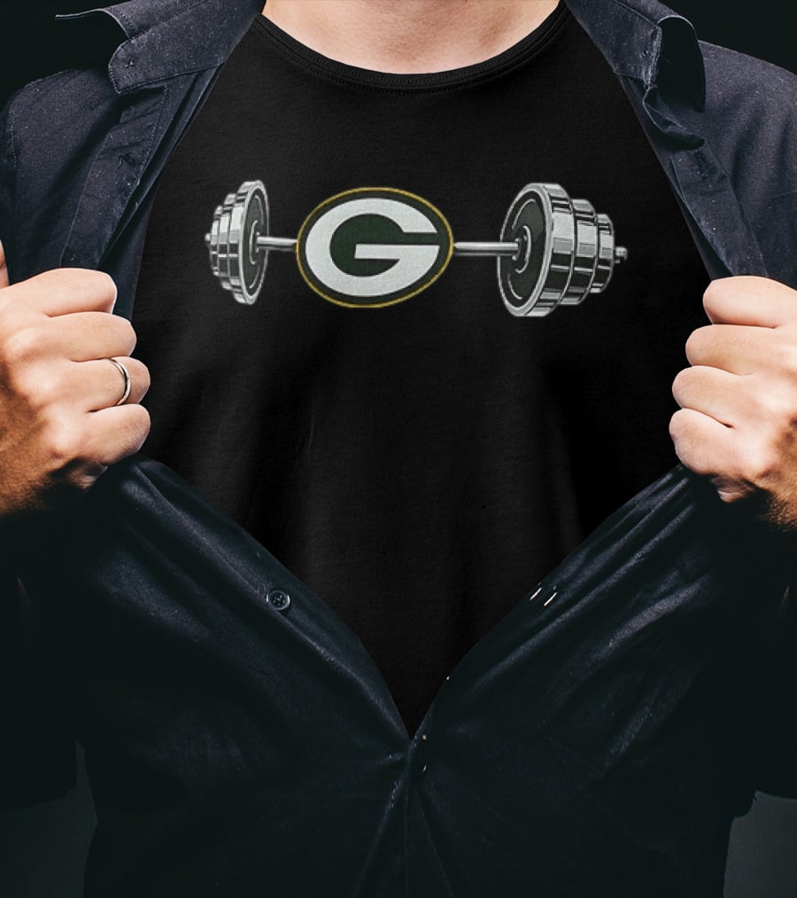 Green Bay Packers 2026 Barbell Strength Training Fitness Fan Gear T-Shirt