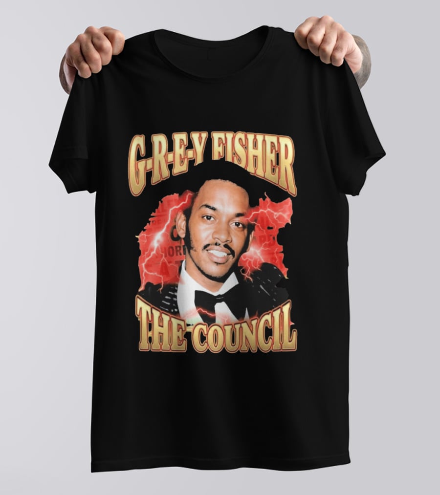 G REY Fisher The Council T-Shirt