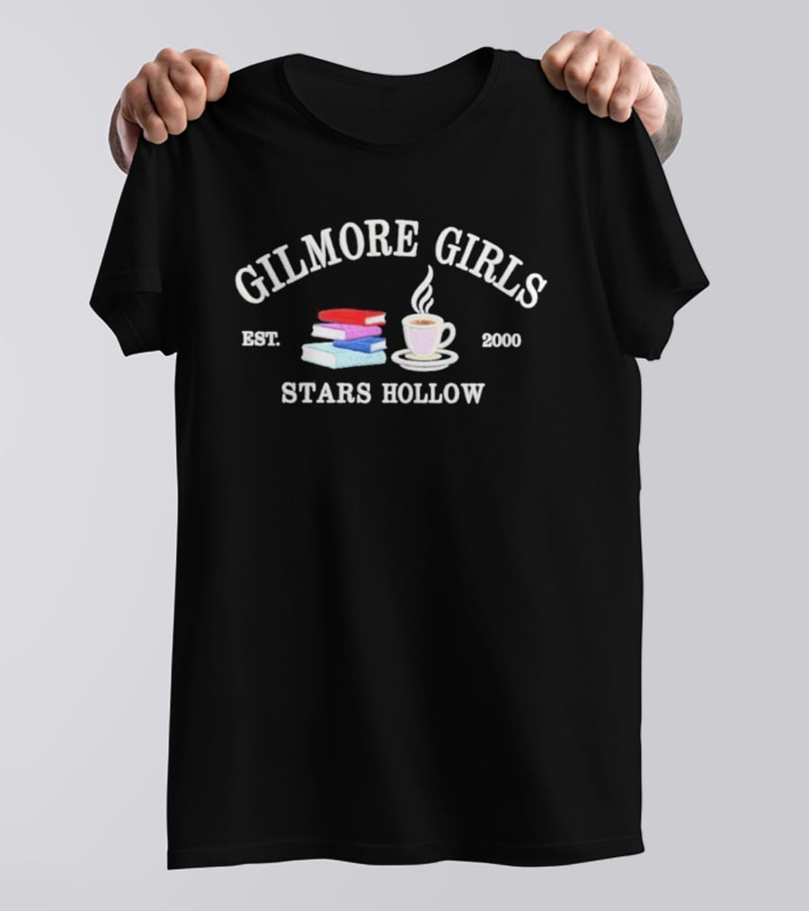 Gilmore Girls Stars Hollow Est 2000 Coffee And Books T-Shirt
