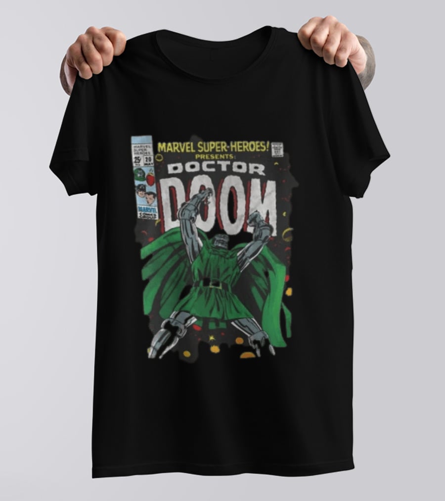 Marvel Super Heroes Presents Doctor Doom Comic Cover T-Shirt