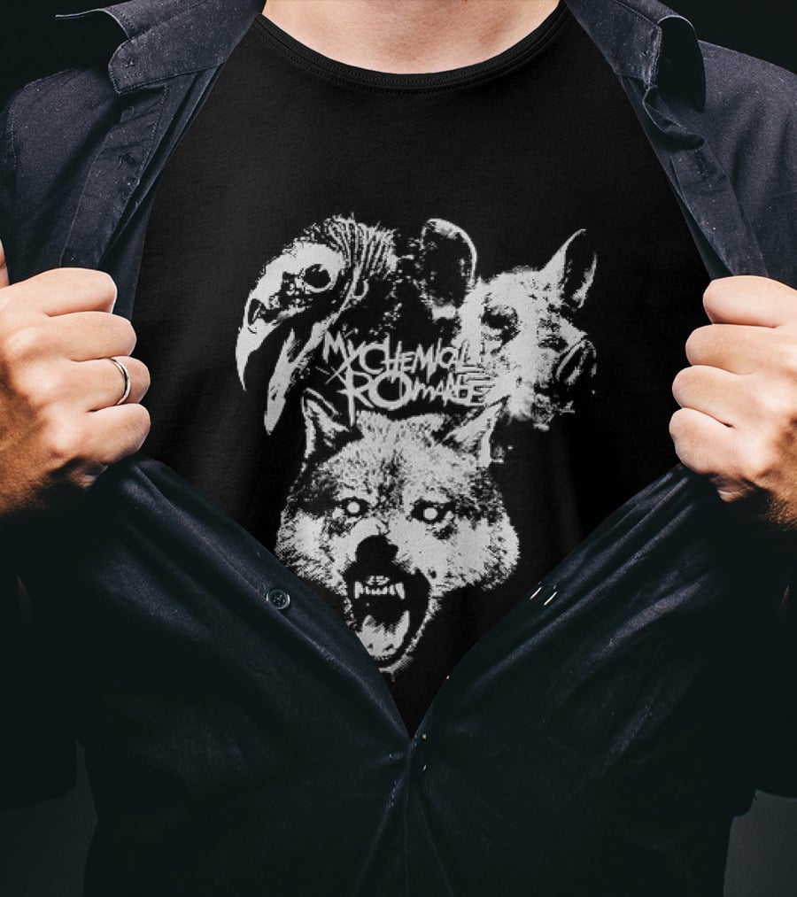 MCR Washington 2026 Tour Mask Animal Faces T-Shirt