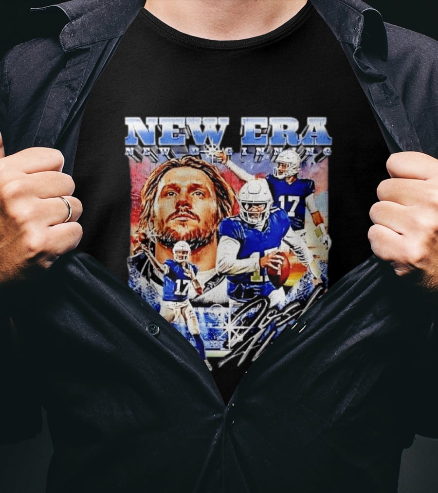 New Era Josh Allen Football Quarterback Action Number 17 Montage T-Shirt