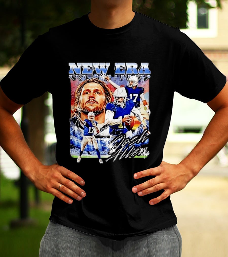 New Era Josh Allen Football Quarterback Action Number 17 Montage T-Shirt