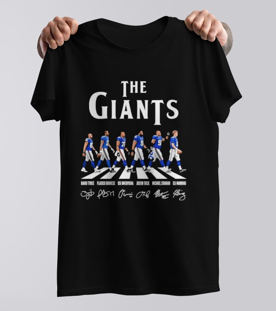 The Giants David Tyree Plaxico Burress Roster Richard Marshall John Smith Michael Bennett Williams T-Shirt