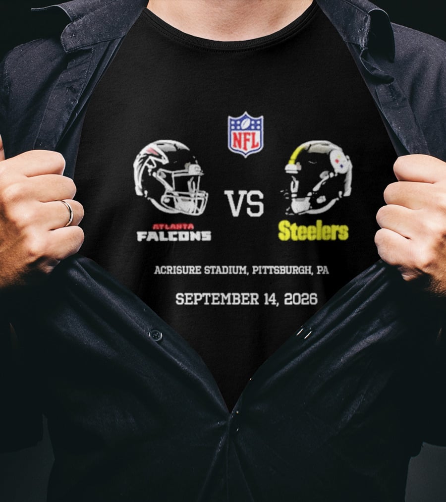 Atlanta Falcons Vs Steelers NFL Acrisure Stadium Pittsburgh September 14 2026 T-Shirt