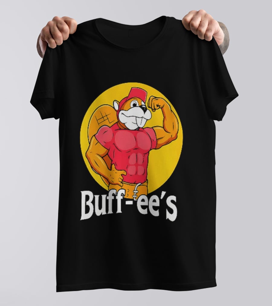 Buff Ee's Muscle Buc Ee's Beaver Fitness T-Shirt