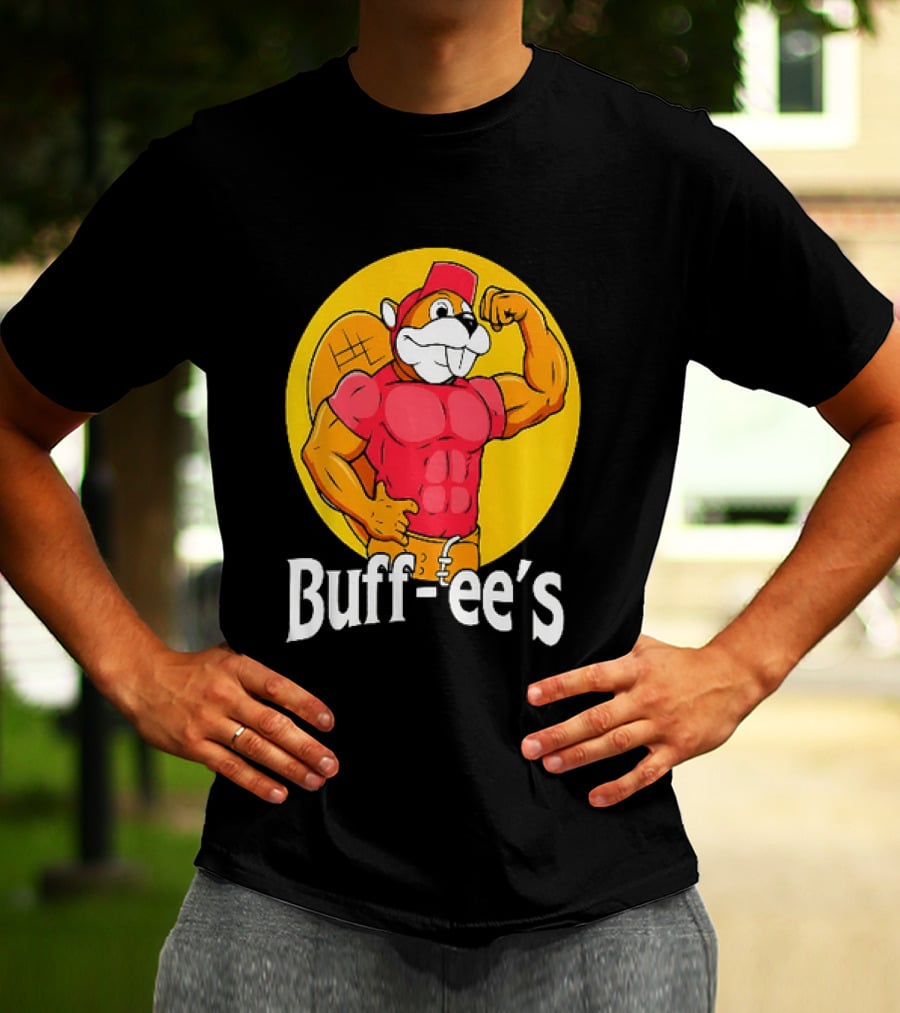 Buff Ee's Muscle Buc Ee's Beaver Fitness T-Shirt