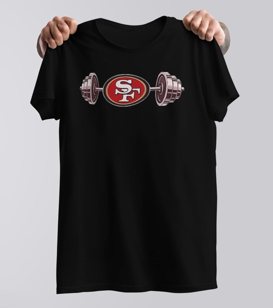 San Francisco 49ers SF Barbell 2026 T-Shirt