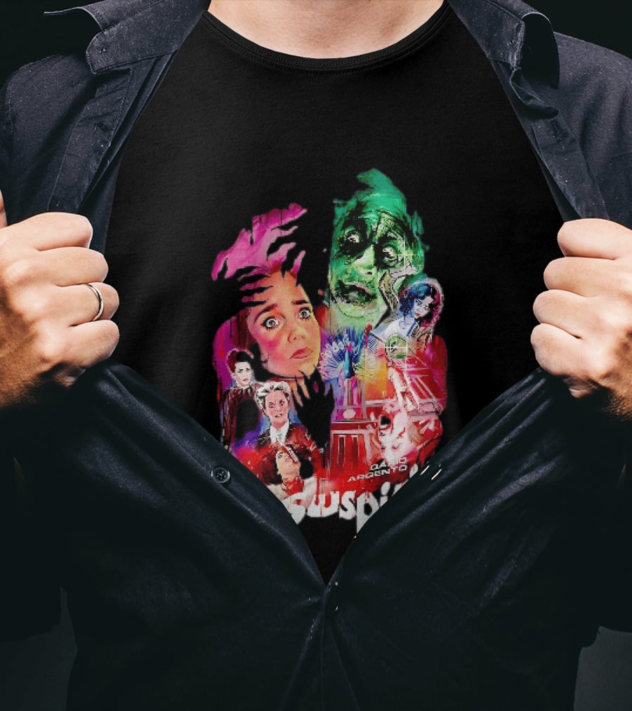 Suspiria Dario Argento Horror Collage Death Is Coming For You T-Shirt