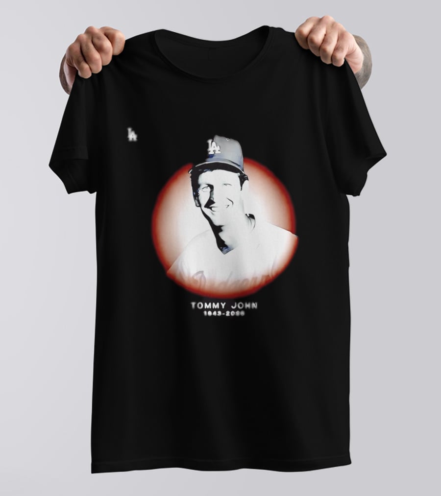 Tommy John 1943 2026 Memorial Baseball LA Dodgers T-Shirt