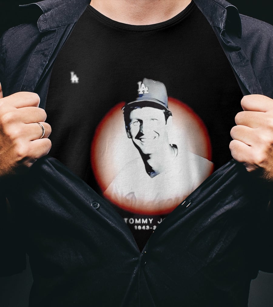 Tommy John 1943 2026 Memorial Baseball LA Dodgers T-Shirt