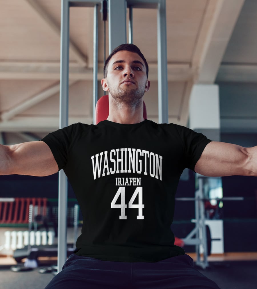 Washington Iriafen 44 White Arched Nameplate Jersey T-Shirt