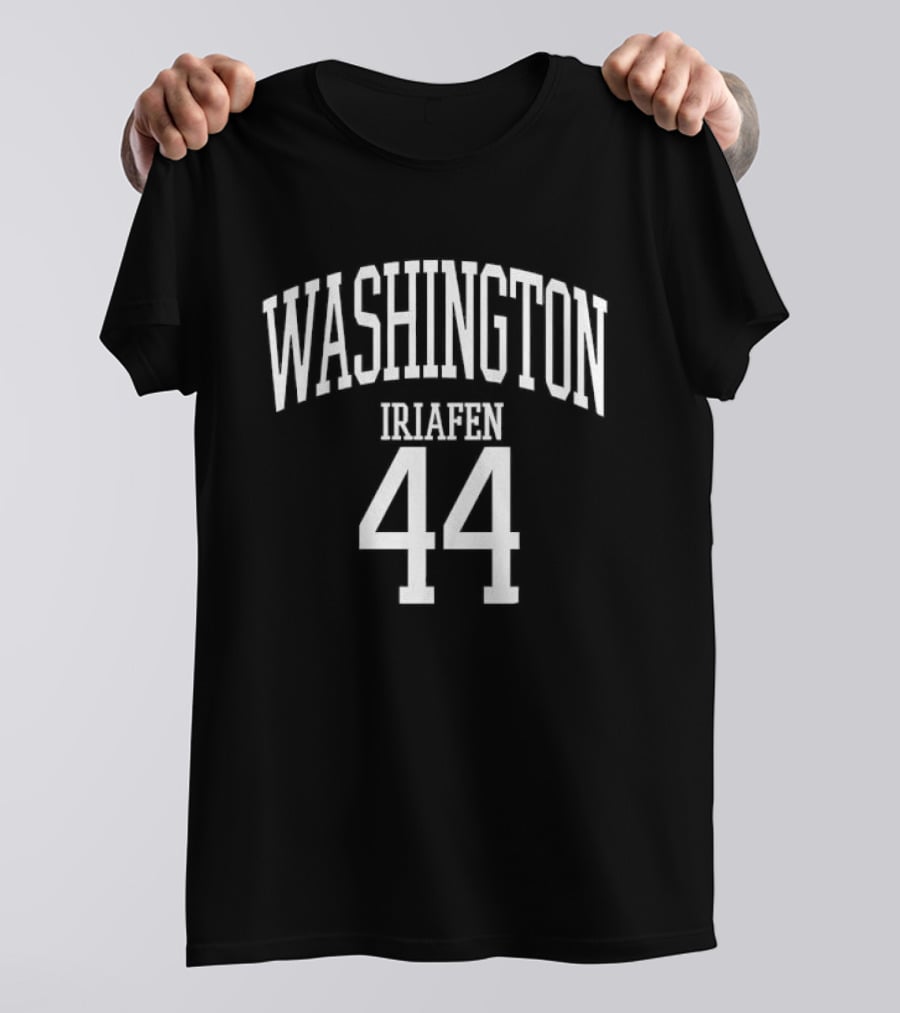 Washington Iriafen 44 White Arched Nameplate Jersey T-Shirt