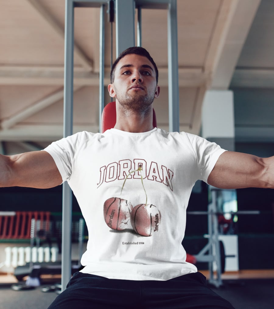 Jordan Established 1984 Basketball Cherries T-Shirt