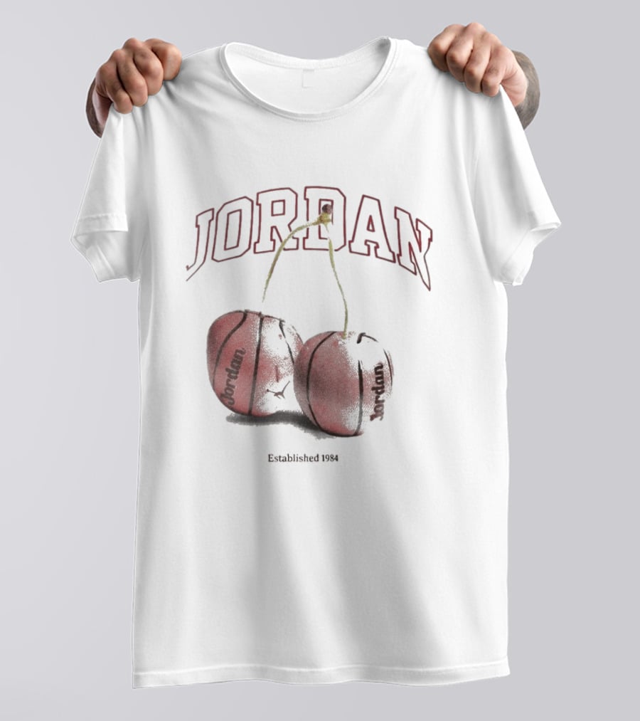 Jordan Established 1984 Basketball Cherries T-Shirt