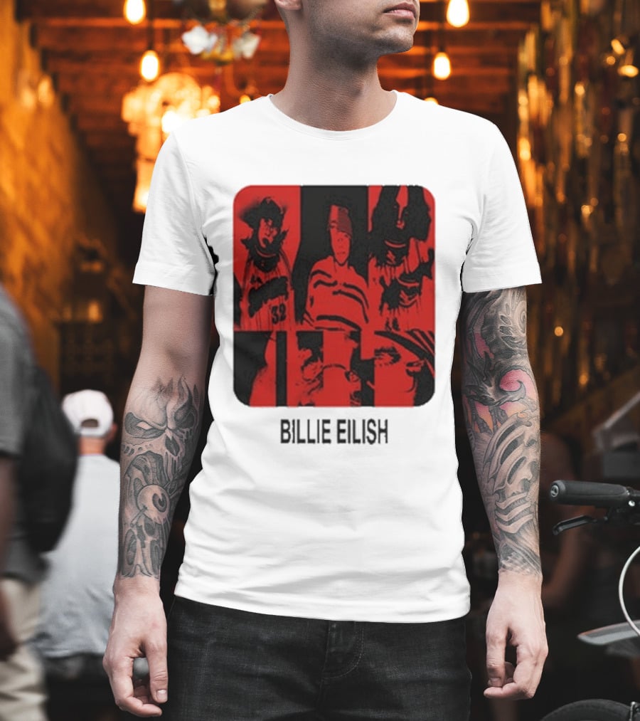 Billie Eilish Thermal Be Collage Photo T-Shirt