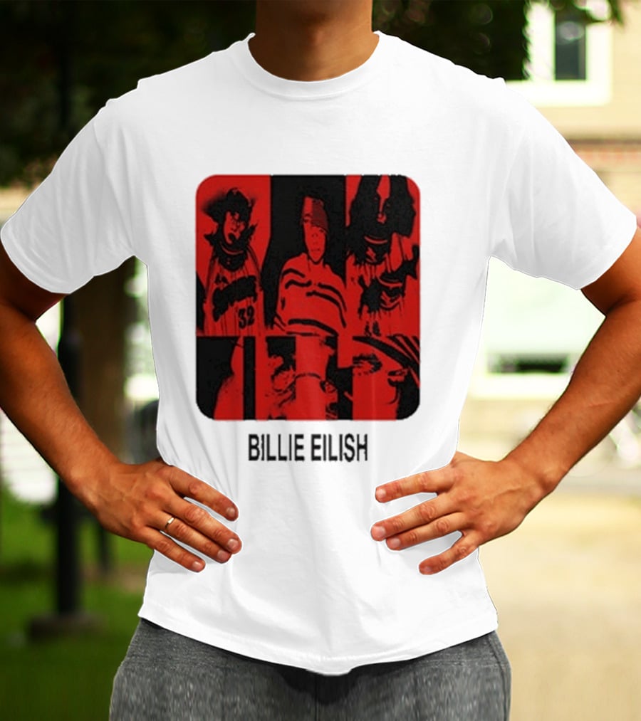 Billie Eilish Thermal Be Collage Photo T-Shirt