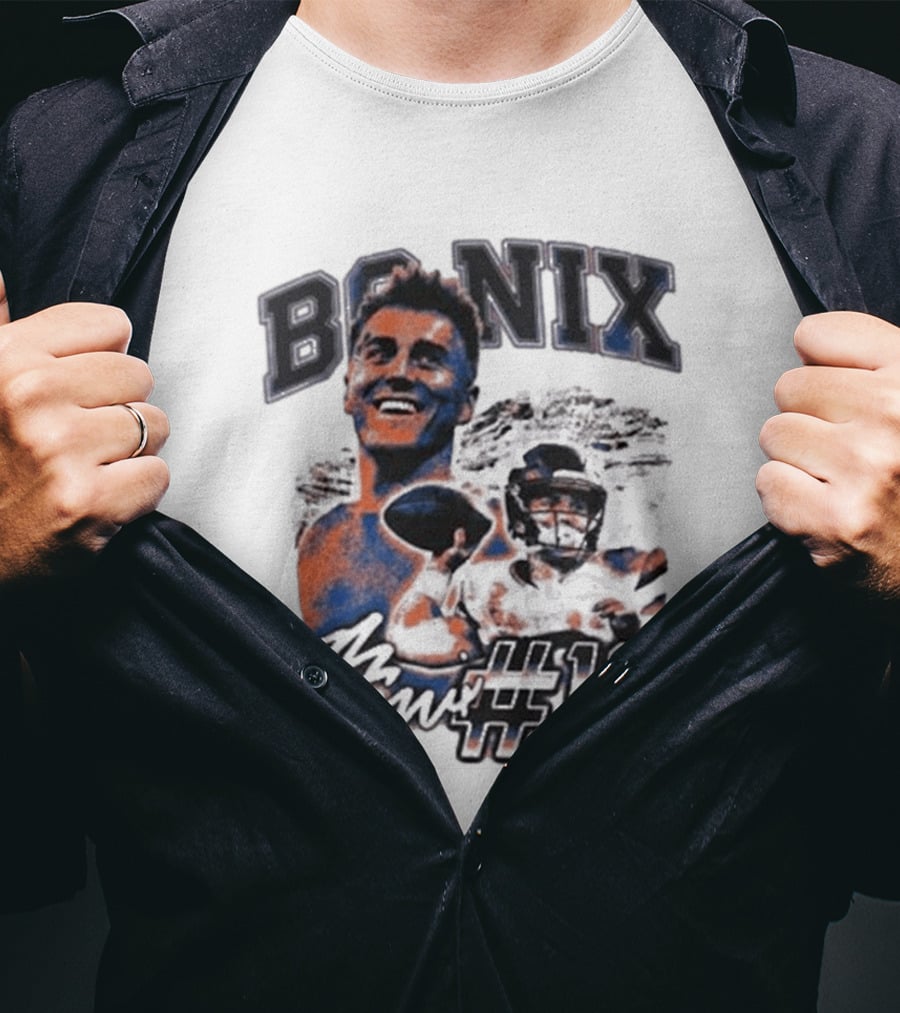 Bo Nix Number 10 Football Player T-Shirt