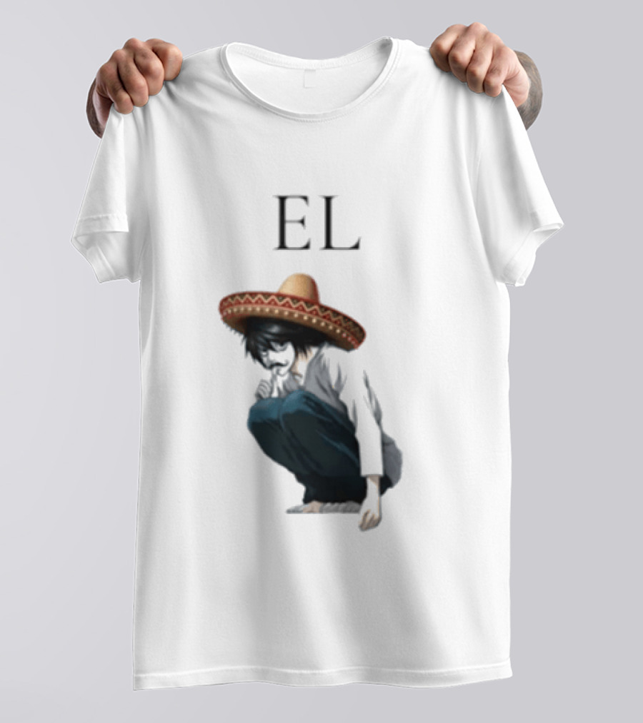 El L Death Note Mariachi Sombrero T-Shirt