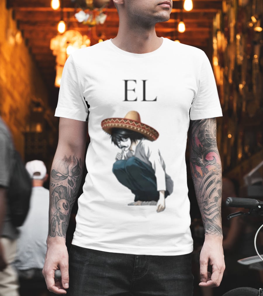 El L Death Note Mariachi Sombrero T-Shirt