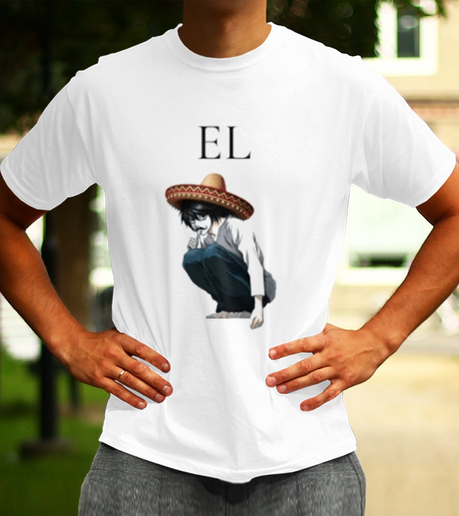 El L Death Note Mariachi Sombrero T-Shirt