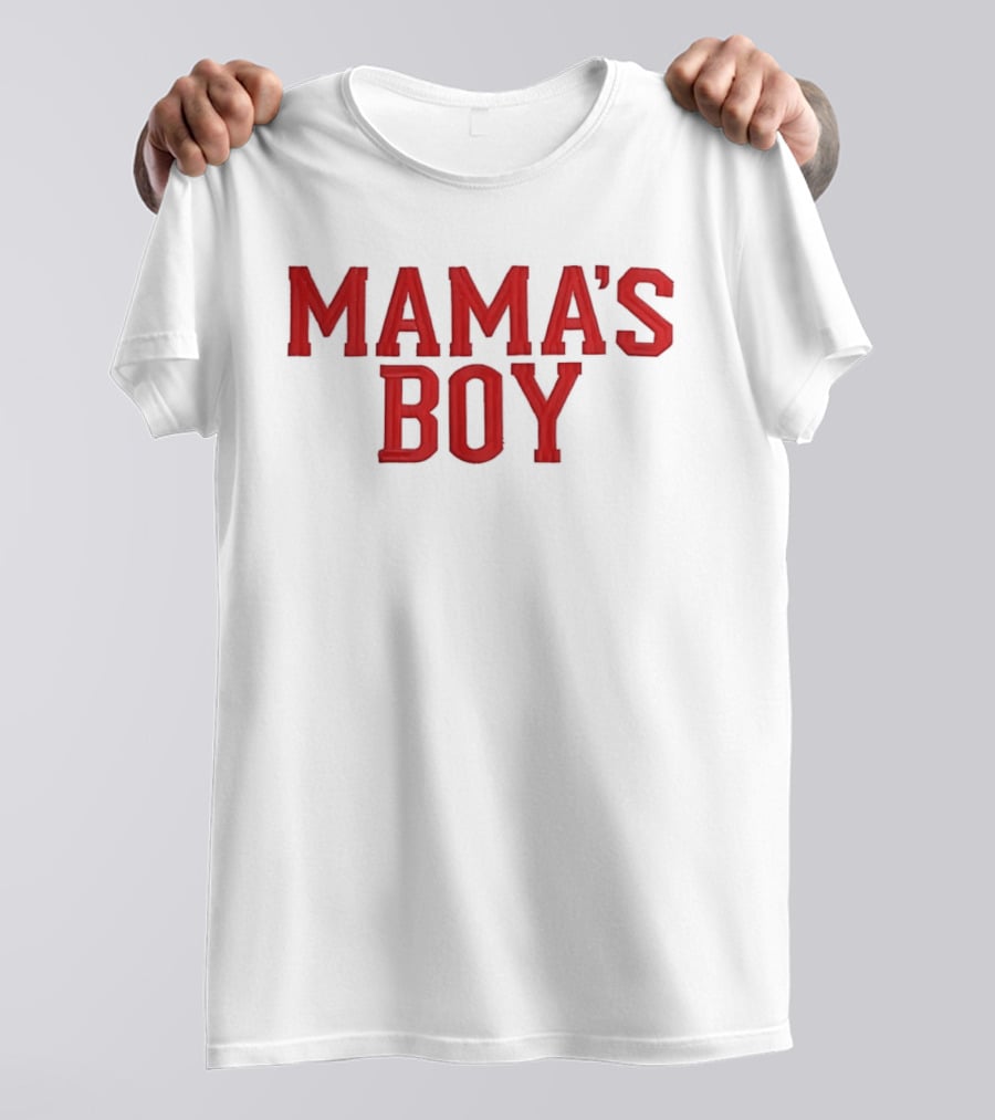 Mama's Boy Red Varsity T-Shirt