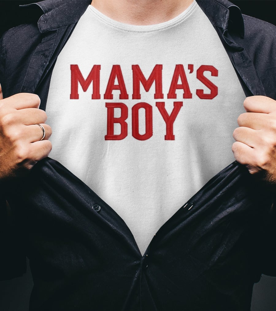 Mama's Boy Red Varsity T-Shirt