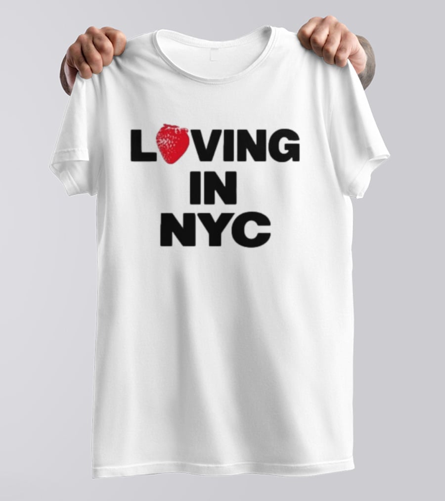 Olivia Dean Loving In NYC Tour 2026 Strawberry Heart Edition T-Shirt