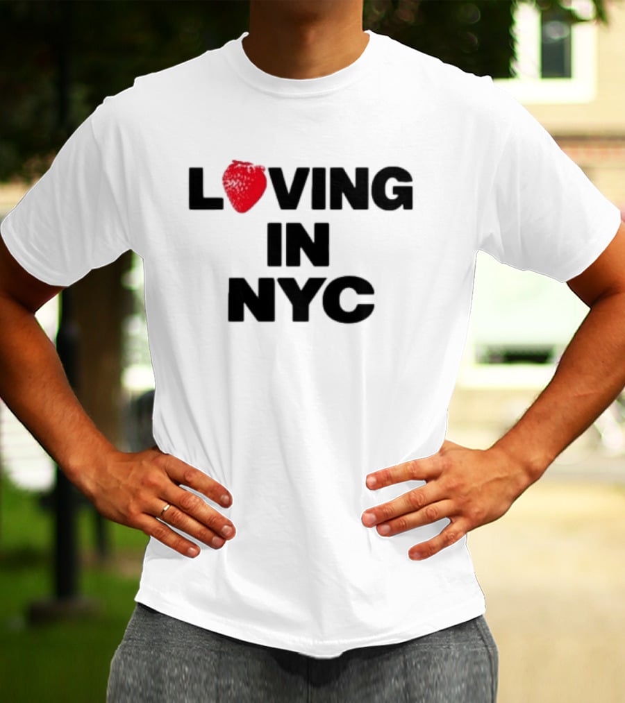Olivia Dean Loving In NYC Tour 2026 Strawberry Heart Edition T-Shirt