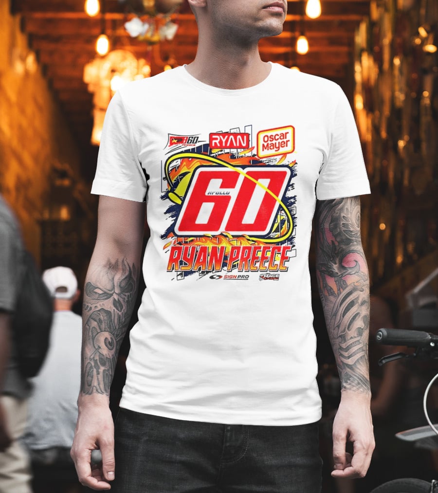 Ryan Preece NASCAR 60 Oscar Mayer Racing Sport McWills T-Shirt