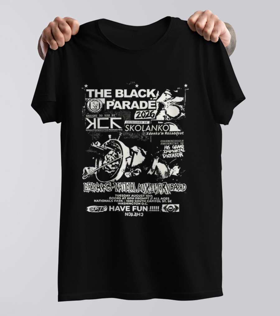 The Black Parade 2026 My Chemical Romance Event Concert Skolanko 34th Annual Music Festival Have Fun T-Shirt