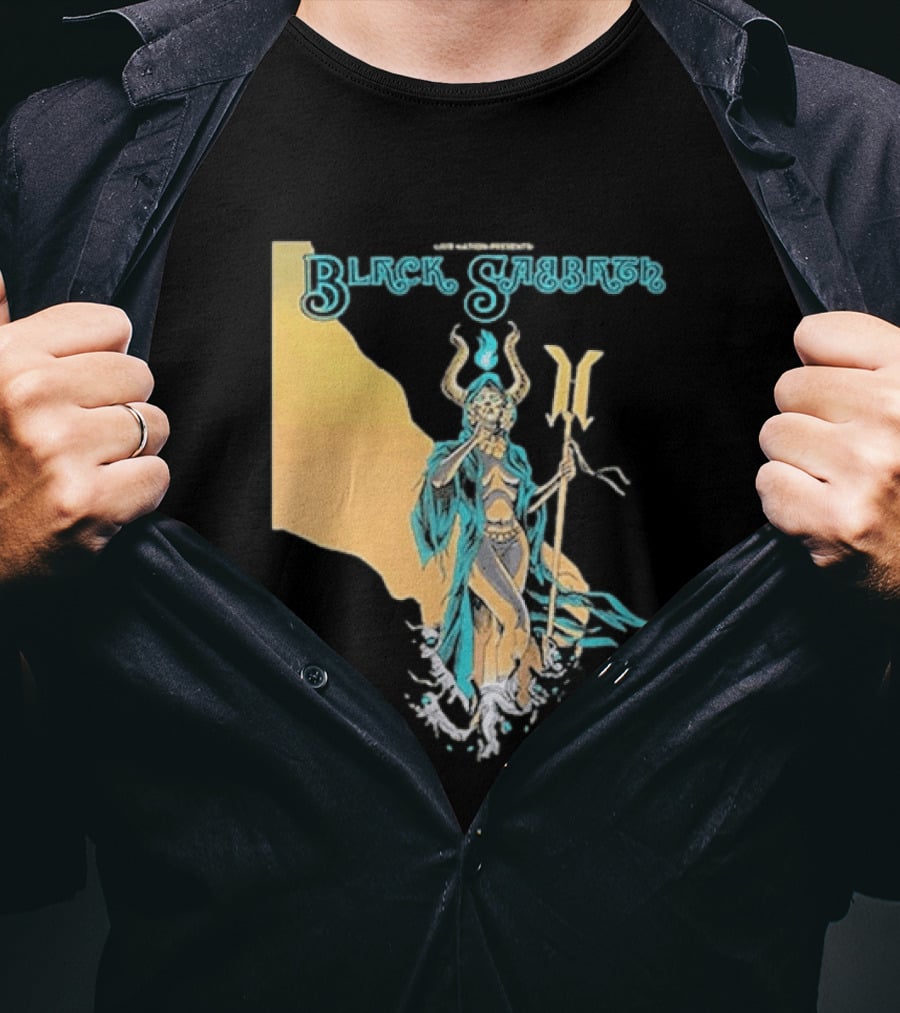 Black Sabbath BB&T Pavilion Camden NJ August 19 2026 Mythical Deity T-Shirt
