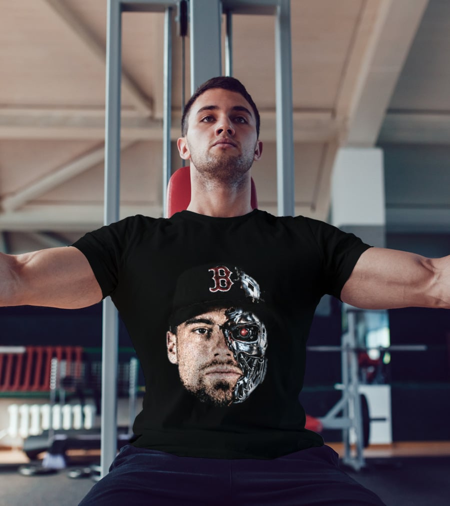 Caleb Durbin Terminator Face Boston Cap Robo Fusion T-Shirt