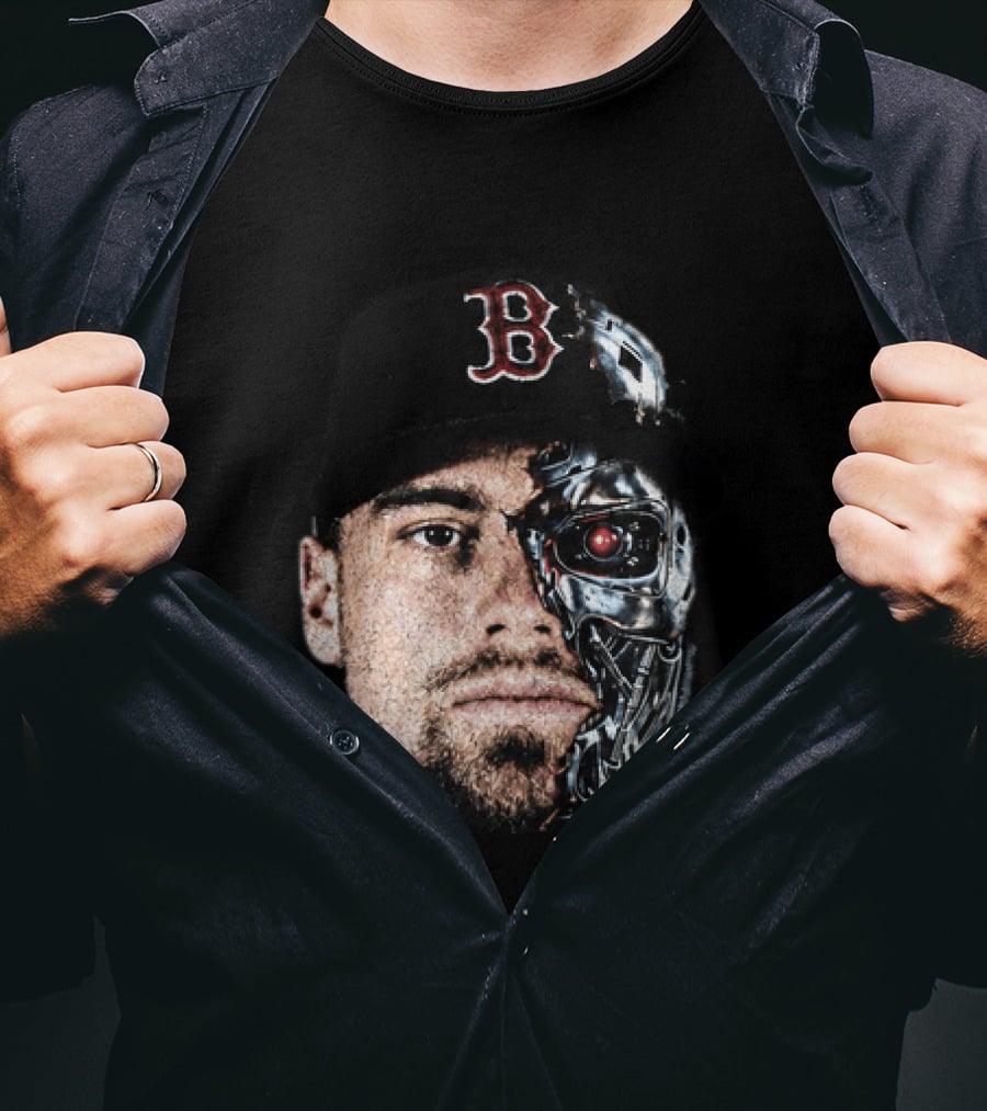 Caleb Durbin Terminator Face Boston Cap Robo Fusion T-Shirt